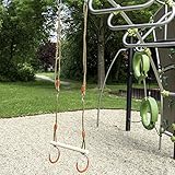 Gartenpirat Trapez Holztrapez mit Turnringen - 6