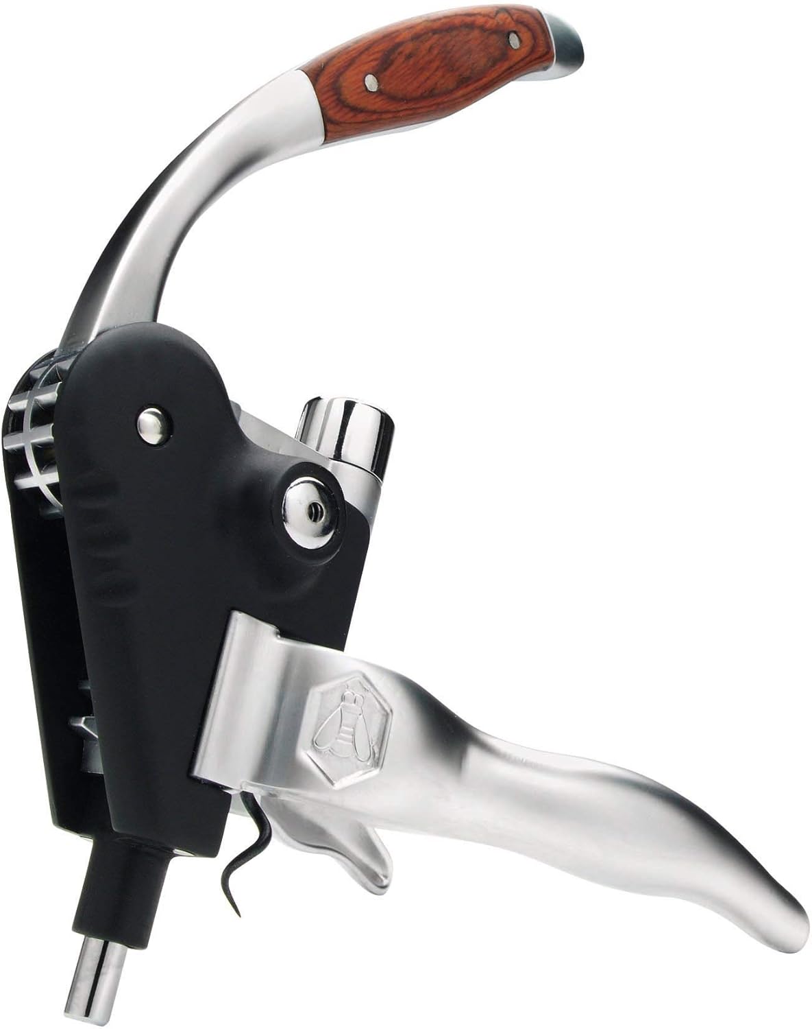 Laguiole metal and wood corkscrew