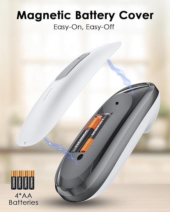 Canslab Core Electric Can Opener_One Touch Auto Stop, 4 AA Battery Powered