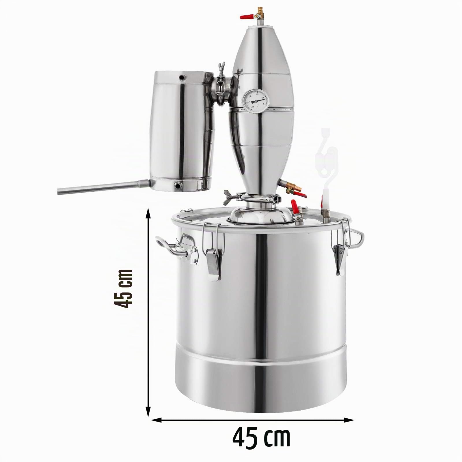 VEVOR Equipo de Agua Destilada de Moonshine Se Puede Utilizar como Tanque de Fermentación para Fermentar Bebidas o Condimentos (18.5 Galones)