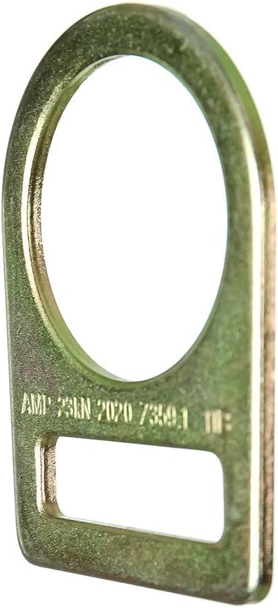 Madaco Roof Construction Fall Protection Heavy Duty Industrial Safety 4FT Snap Hook Non-Adjustable Beam Strap D-Ring Lanyard ANSI OSHA L-613-43-4