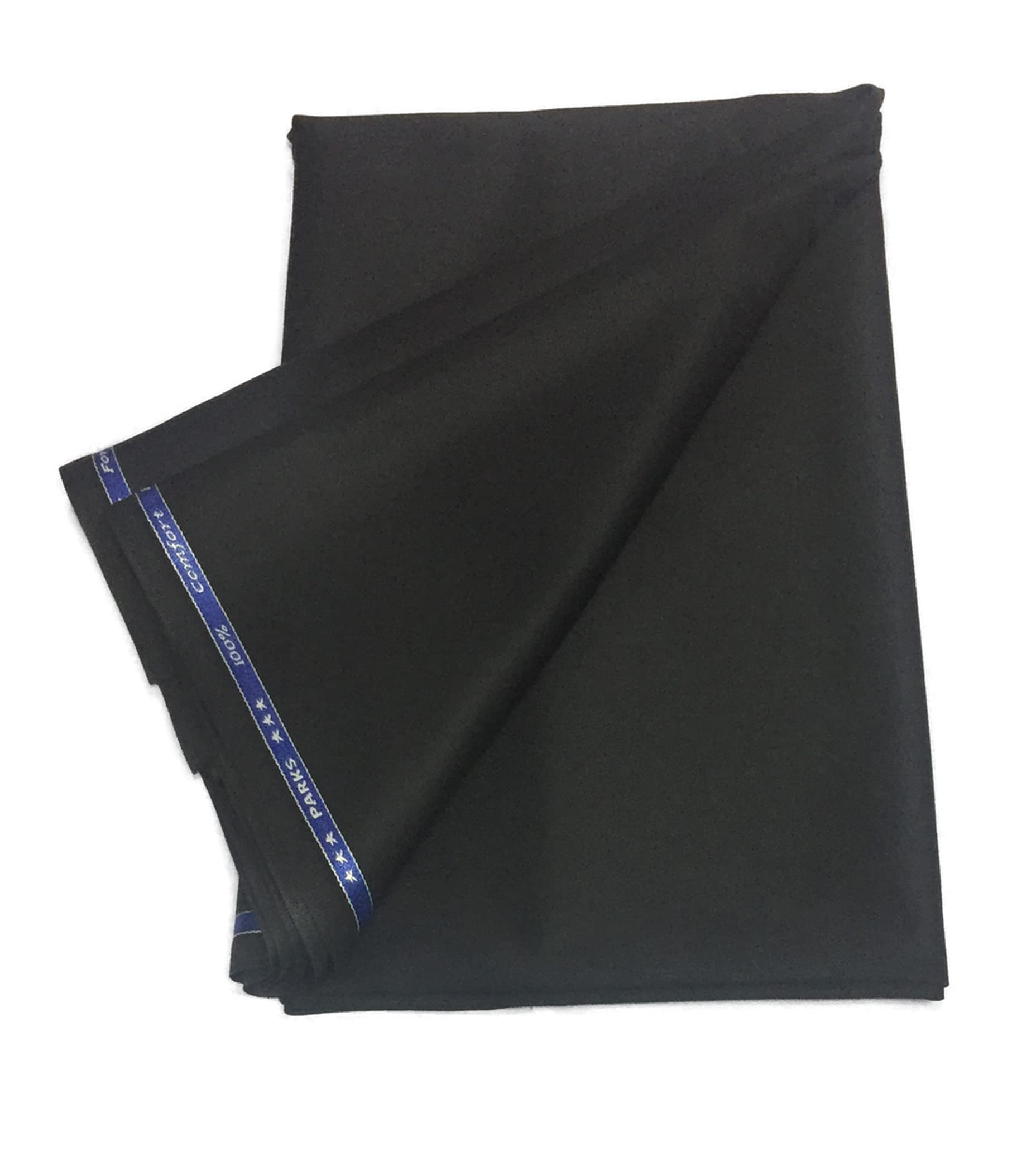 bkrkj Men's Woollen Plain Formal/Casual Unstitched 1.2 m Trouser Fabric (Black, Free Size)-picture-11
