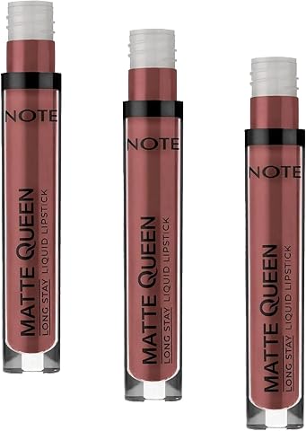 Note Cosmetics Matte Queen Lipstick 11 Lady Brown Kalıcı Likit Ruj, Kahverengi (3 paketi)