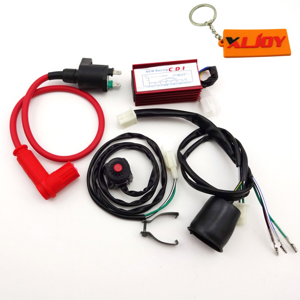 XLJOY Racing Ignition Coil CDI Wiring Loom Kill Switch For 50-160cc SSR YCF Pit Dirt Bike