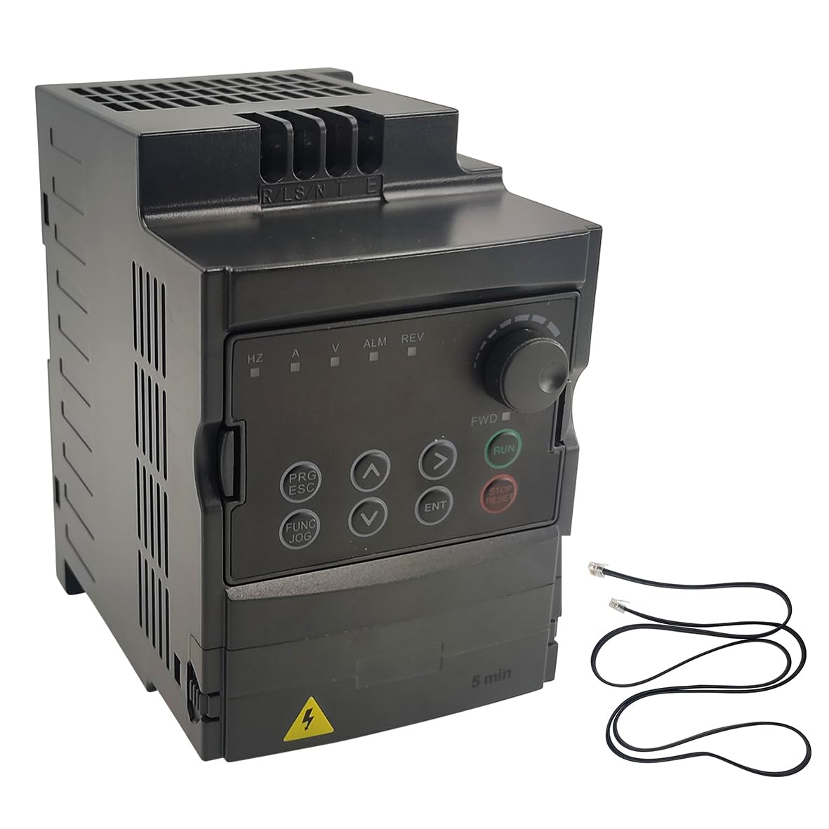 LNKWEL Variable Frequency Drive 2.2KW 220V VFD Drive Inverter Frequency Converter Single Phase Input, 3 Phase Output for VFD Water-Cooled Air-Cooled Spindle Motor Speed Control+VFD Extension Cable