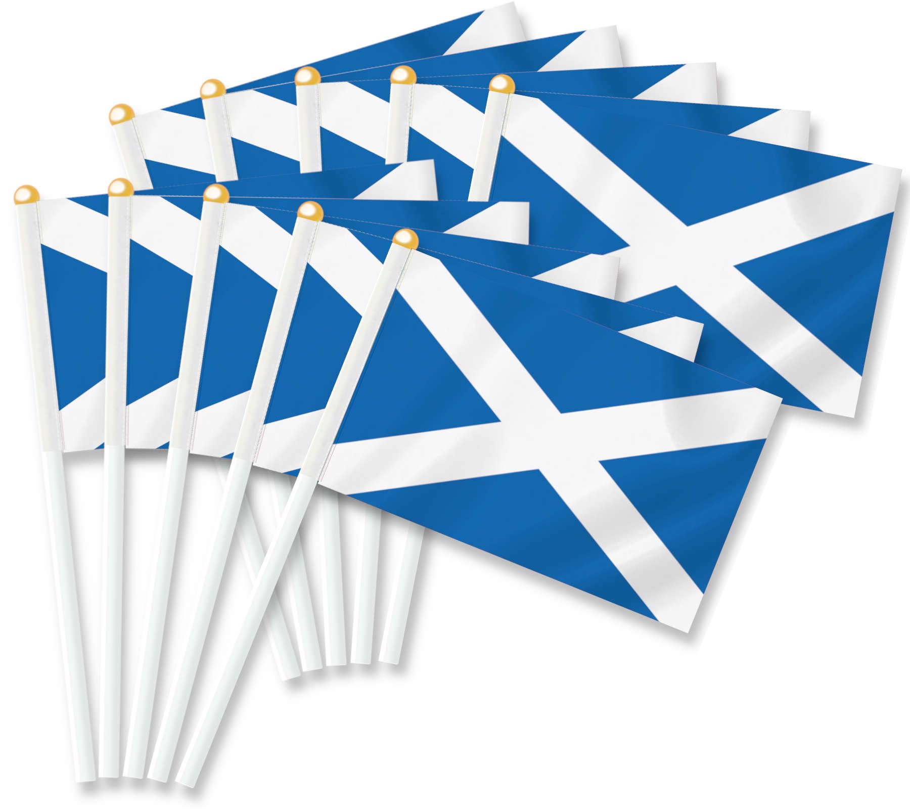 25PCS Scotland Handheld Small Flag, Scottish Hand held Mini Decor Decoration Banner — image 1