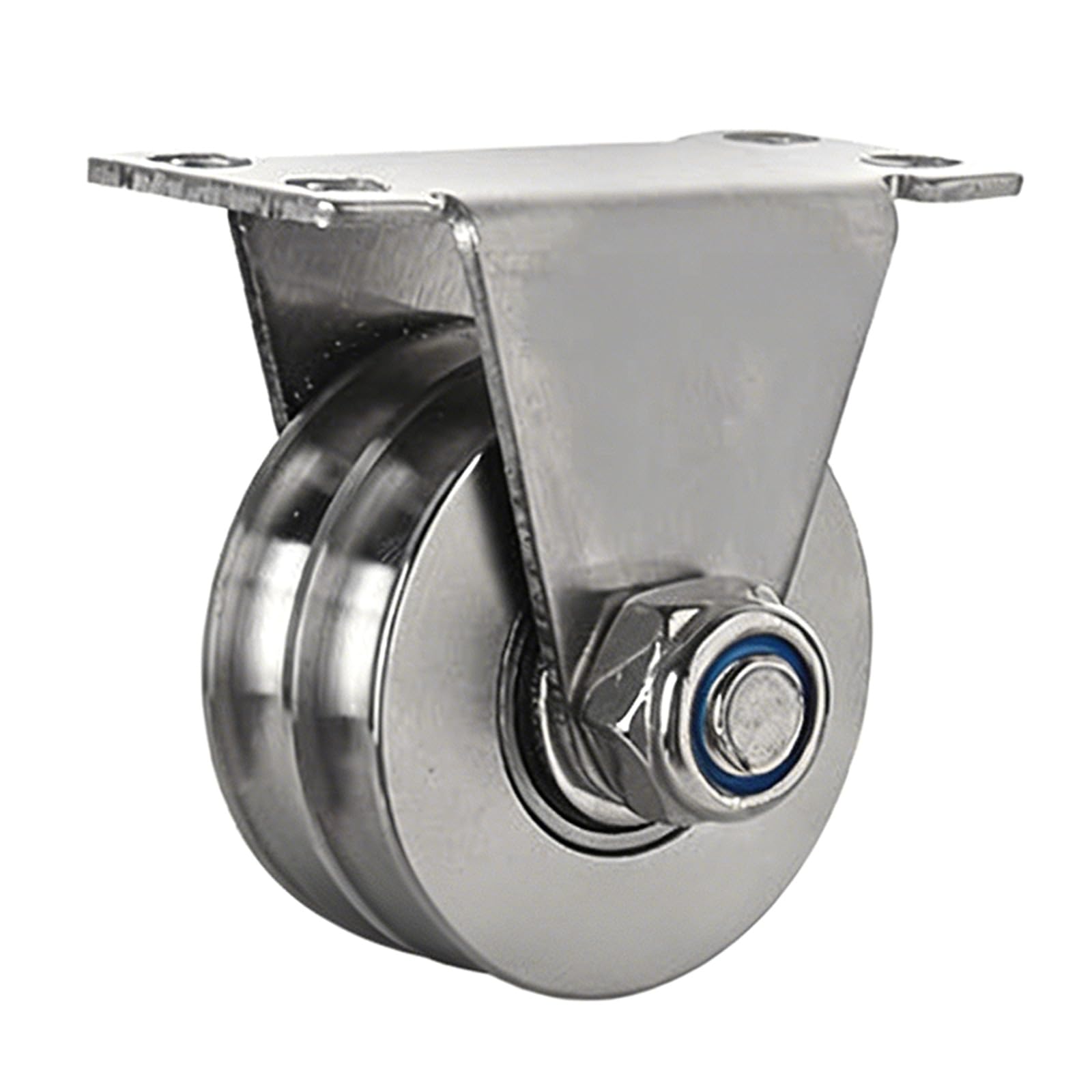Geavonyg Tripod Pulley Premium Double Grooves Pulley Block Stainless Steel 200Kg Bearing Ideal For Marine Use Grooves Wheel Stainless Steel Block