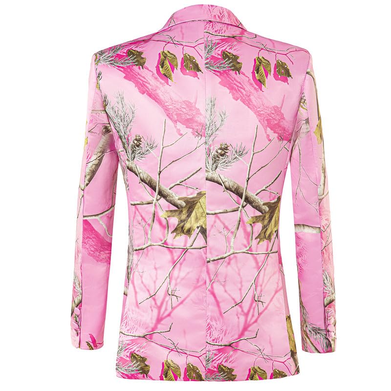 Mens 3 Piece Suit Set (Blazer+Pants+Vest) Satin Slim Fit Paisley Printed Tuxedo Suit for Groom Wedding Formal Suit3