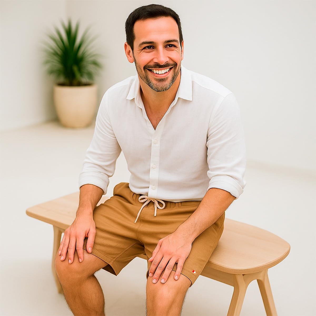 Bermuda Shorts Masculina Sandrini Linho Casual Elástico em promoção! Veja a oferta e mais achadinhos de Shorts & Bermudas 6 Hoje é o melhor dia para comprar Bermuda Shorts Masculina Sandrini Linho Casual Elástico com aquele preço maroto! Promoção! Aproveite a oferta! 6