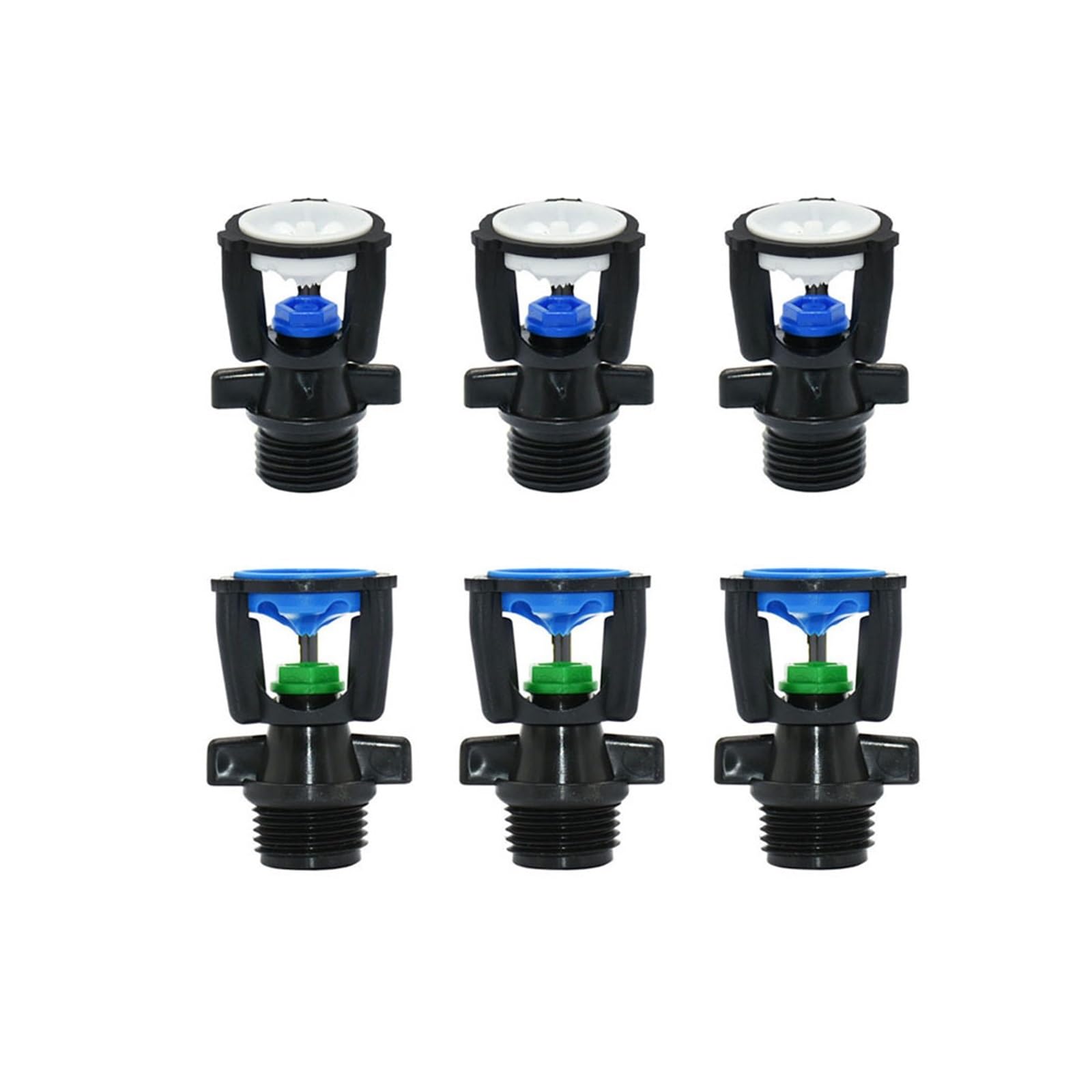 1pc 360 Degree Rotating Garden Watering Sprinkler 1/2" Male Thread Irrigation Nozzle for Farm and Lawn(A)