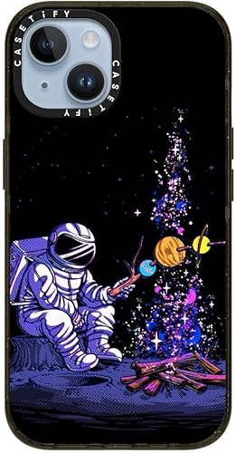 Miniatura 3 de CASETiFY Impact - Funda para iPhone 14 [4 veces probada contra caídas de grado militar, protección contra caídas de 8.2 pies] - Moon Camping - Negro