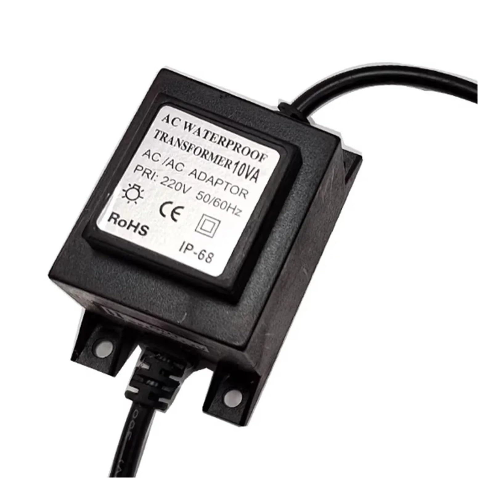 Transformador subacuático a prueba de agua Transformador LED a prueba de agua, luz subacuática, controlador fuente alimentación AC12V, rectificador anillo AC24V, potencia 10W-80W, 1 Uds
