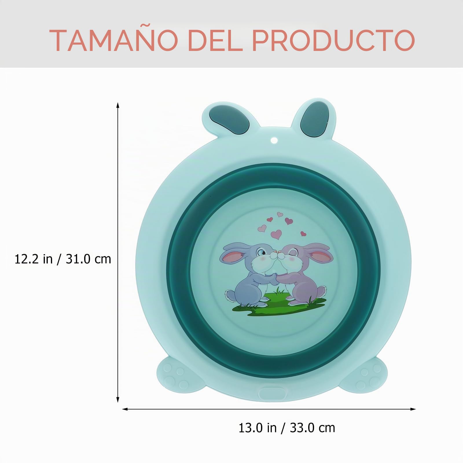 PRETYZOOM Lavabo Bebé Plegable Portátil 13.38X12.20X3.93 Pulgadas Cuenca Multiusos Para Baño Viaje Y Hogar Seguro Para Niños Ideal Para Pies Manos Y Ropa