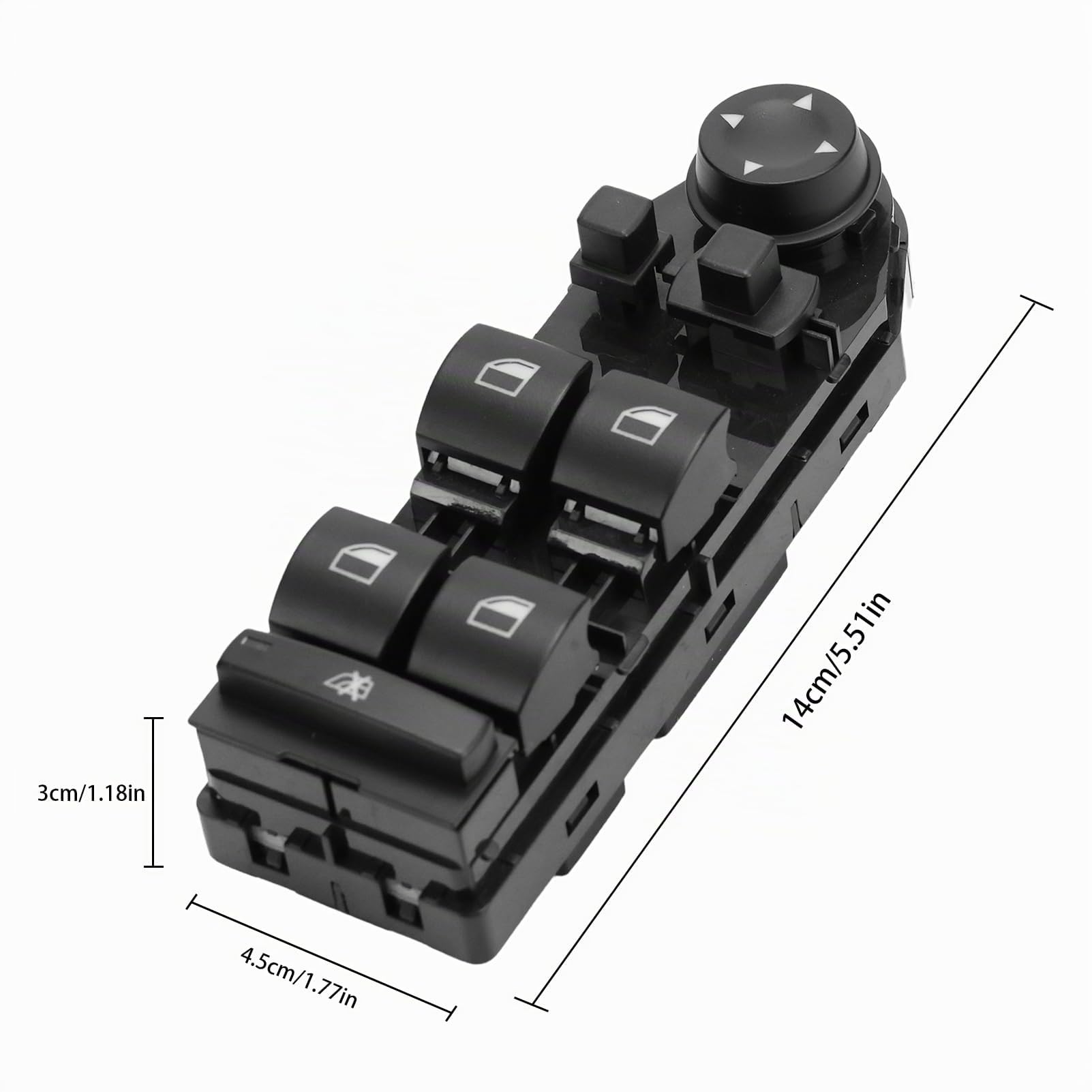 Interrupteur Leve Vitre pour X3 E83 Commande Fenetre Leve Vitre électrique, interrupteur de commande Bouton de vitre électrique remplace 61313414355 61313413431