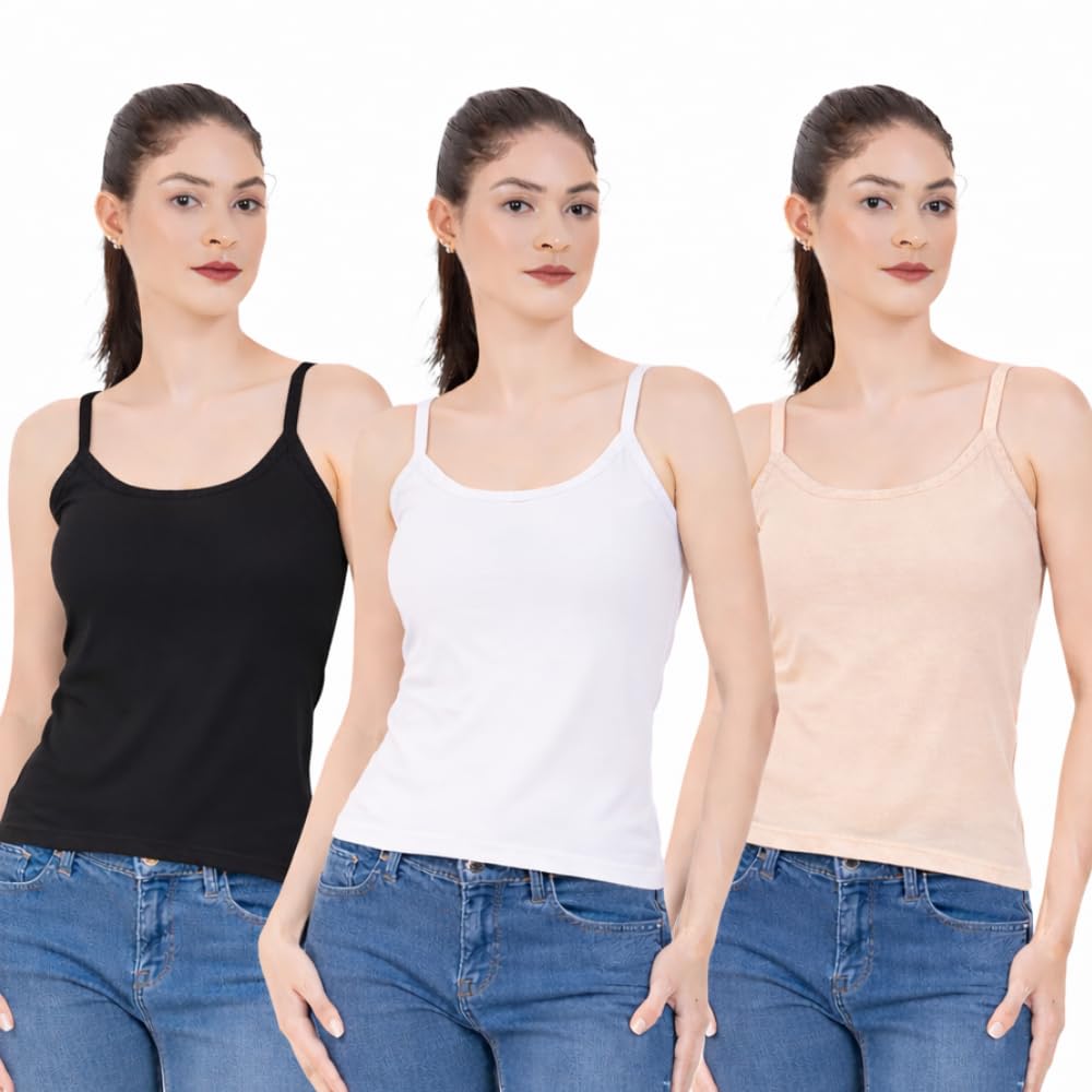 glow and shine Women’s Non-Adjustable Camisole – Seamless Comfort with a Sleek, Fixed Fit (S,M,L,XL,2XL,3XL,4XL)-picture-47