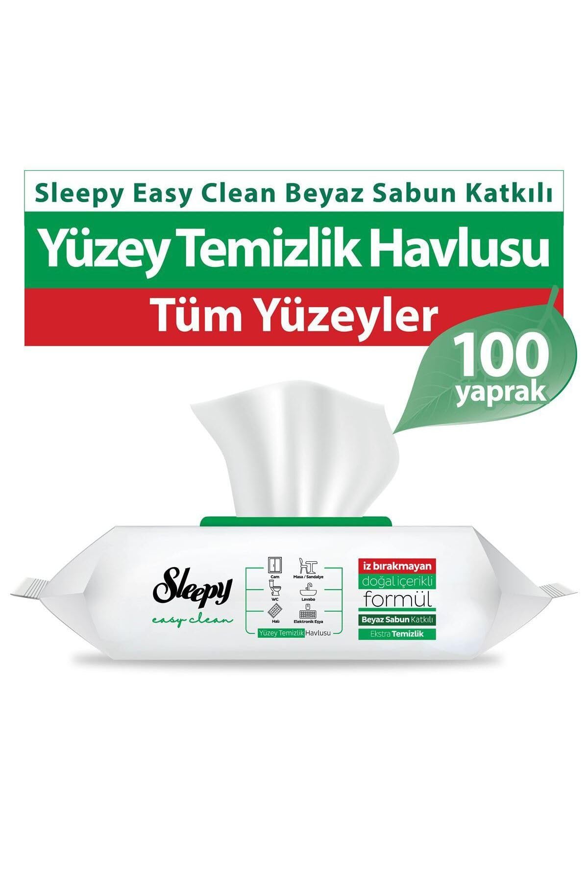Sleepy Yüzey Temizleme Havlusu 100 Yaprak