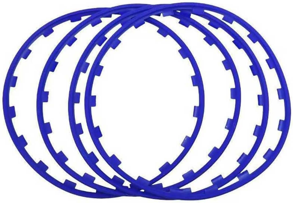 Alloy Wheel Rim Protectors - Set of 4 Decorative Moulding Trim, 16-20" Wheel Edge Ring Guards, Durable Protection for Car Rims, Easy Installation, Sleek Design.