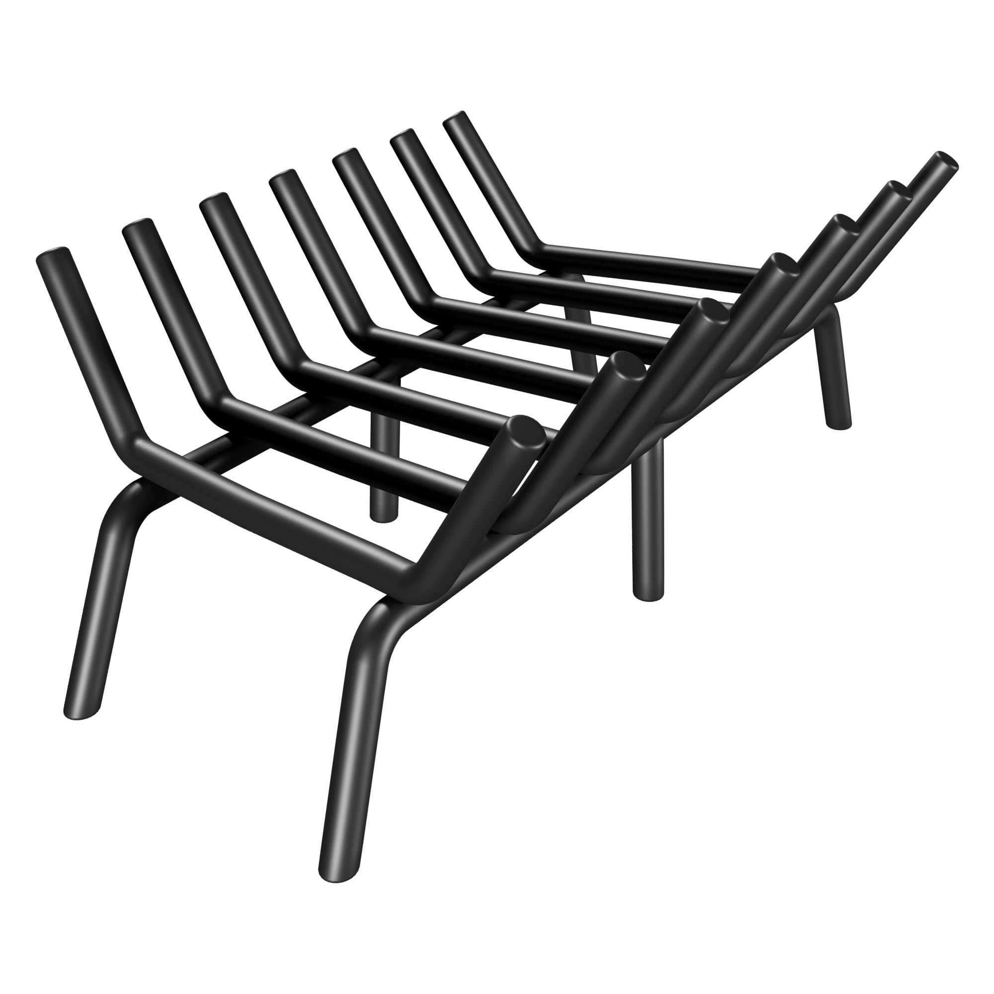 SUZLON Fireplace Grate 21 Inch 7 Bar Fireplace Log Grate Heavy Duty Solid Steel Indoor Chimney Hearth With 6 Enhanced Stability Legs Kindling Tools - View #4