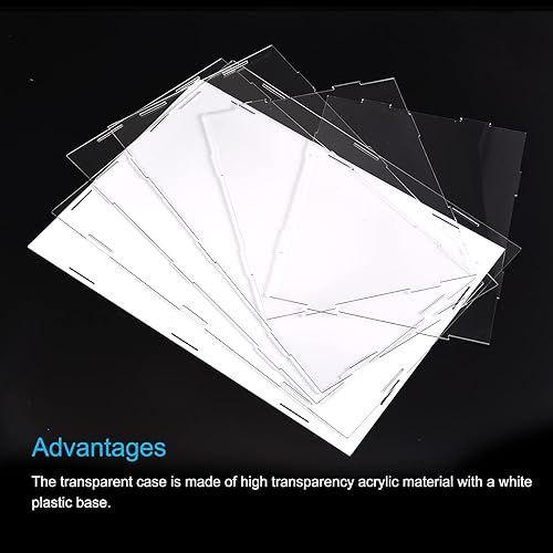 Miniatura 3 de MECCANIXITY Caja de exhibición de acrílico Escaparate claro de la protección a prueba de polvo 12.2x10x14.1 pulgadas para exhibición de