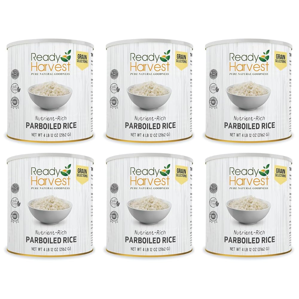 Amazon.com : Ready Harvest Parboiled Rice White Rice | Emergency Food ...