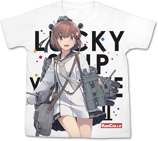 Amazon コスパ 艦隊これくしょん 艦これ 雪風改二 フルグラフィック Tシャツ White Mサイズ アニメ 萌えグッズ 通販