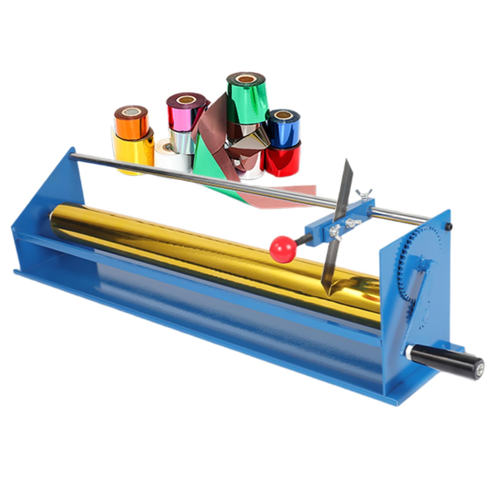 Taglierina di timbratura calda manuale di Rolls della pellicola, taglierina della carta con il supporto smontabile del coltello e la scanalatura fissa dello strumento, larghezza di taglio ≤65cm per la