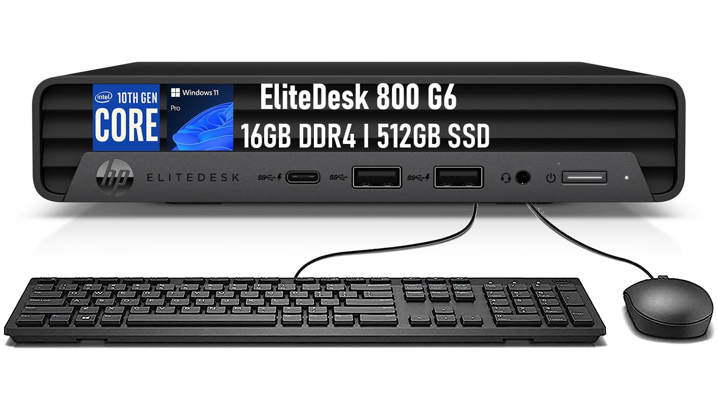 Amazon.com: HP EliteDesk 800 G6 Mini PC Desktop Computer PC, Six