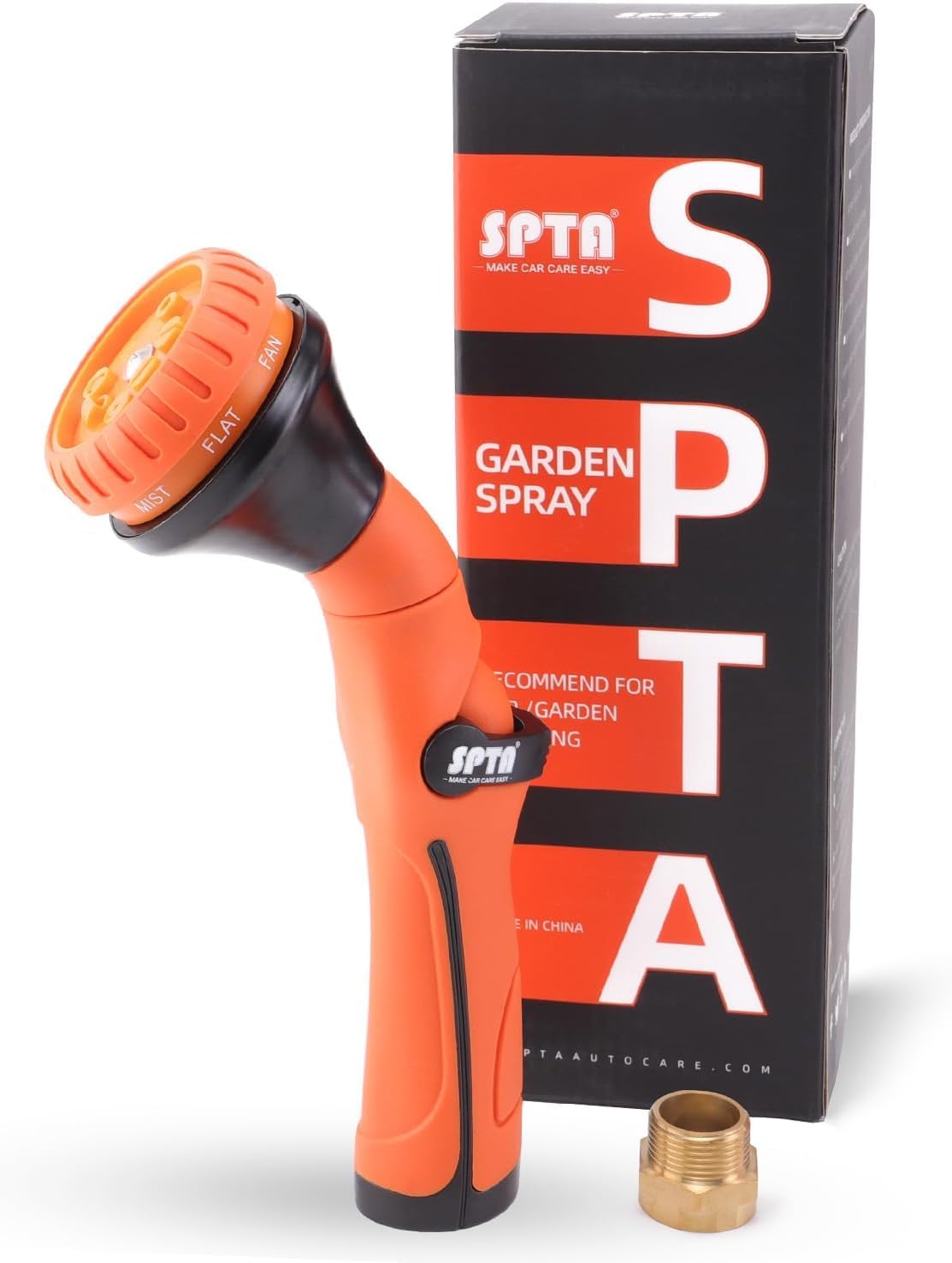 Garden Hose Nozzle Sprayer, 8 Adjustable Spray Patterns, Water Hose Nozzle Spray Nozzle, High Pressure Hand Sprayer Without Hose Connector, for Watering Lawn Car Washing Pet Sidewalk Cleaning