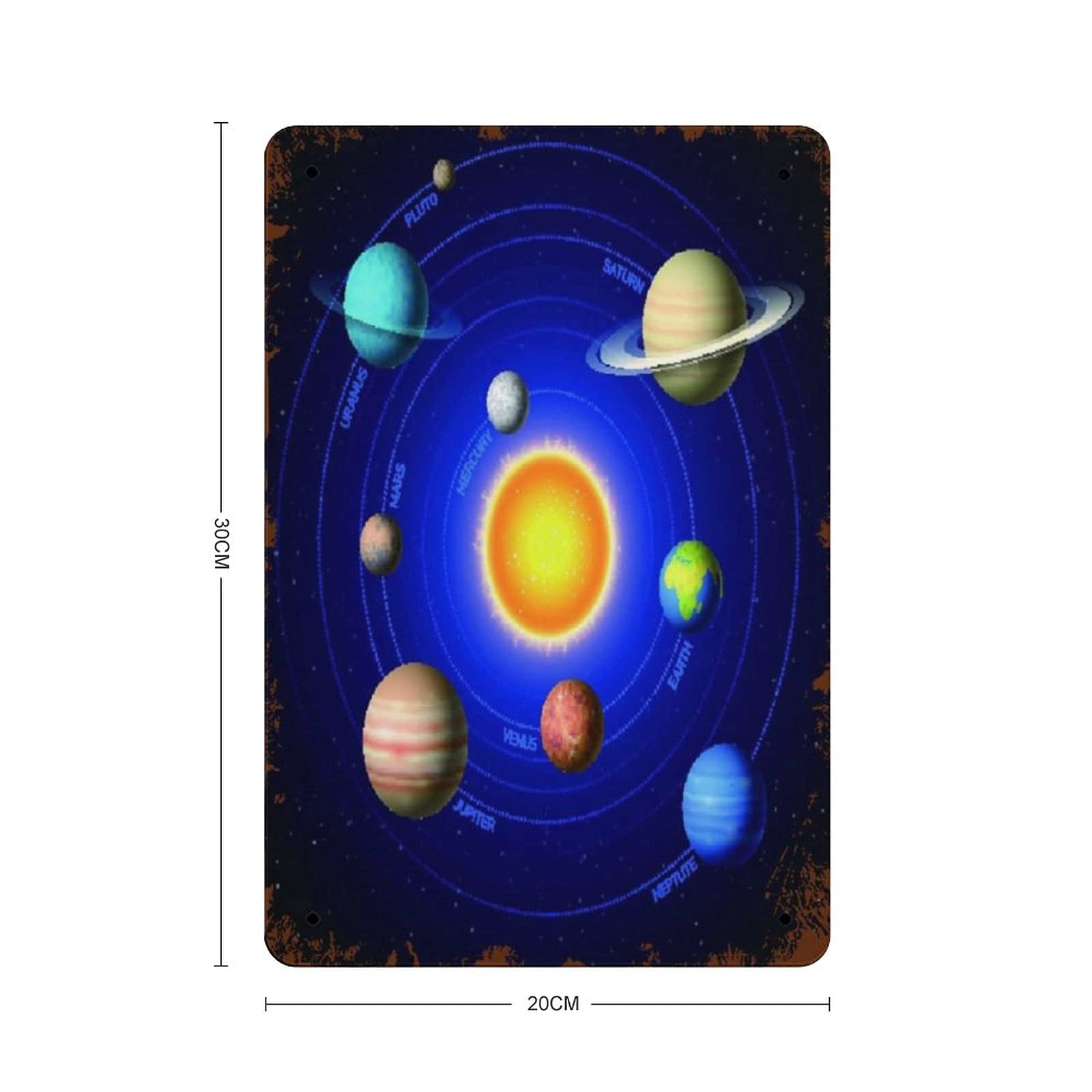 schilderkreis24 Targa in lamiera 28 x 12 cm – scritta il