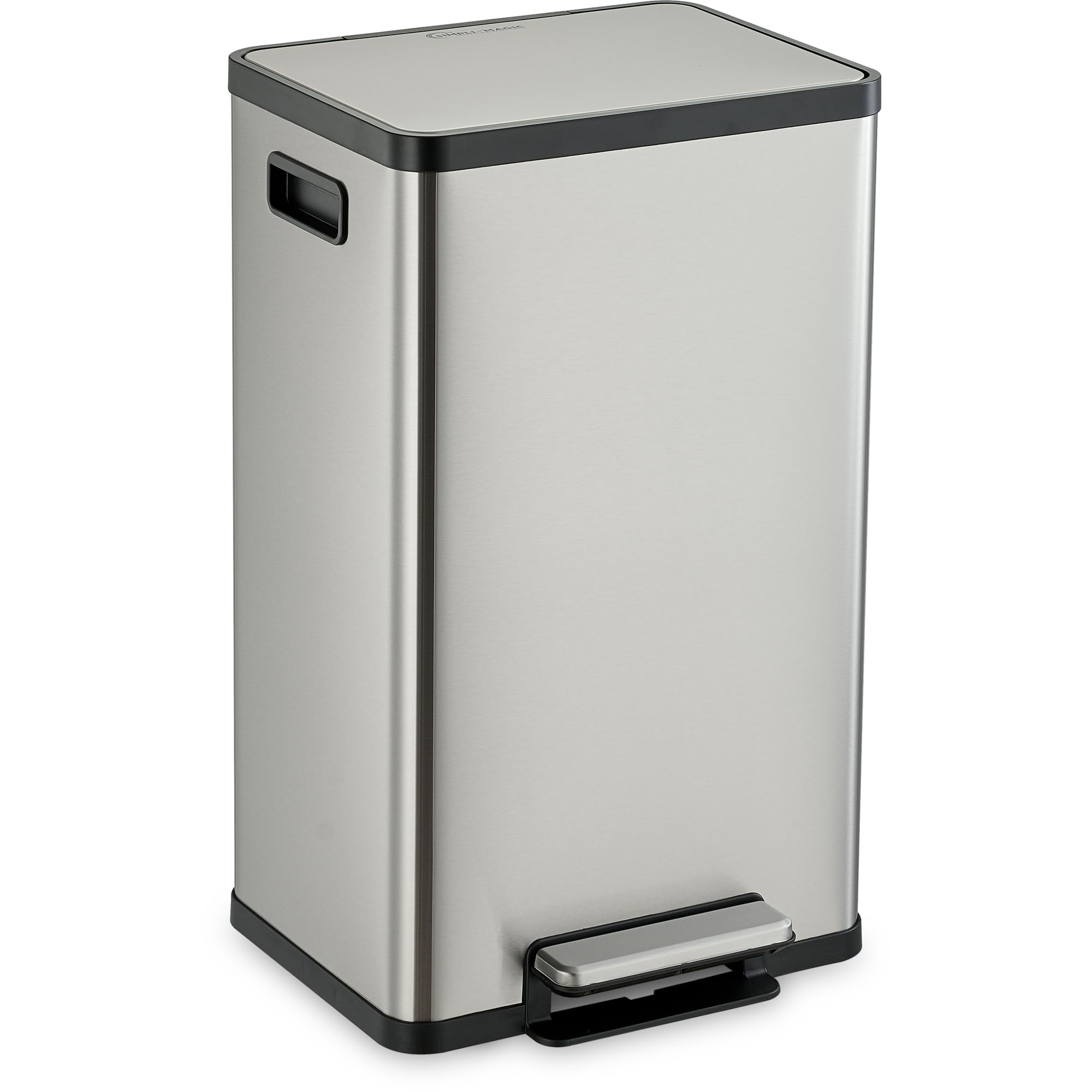 Simpli-Magic Stainless Steel Trash Can - Foot Pedal & Filter -1 Simpli-Magic Stainless Steel Trash Can - Foot Pedal & Filter -1