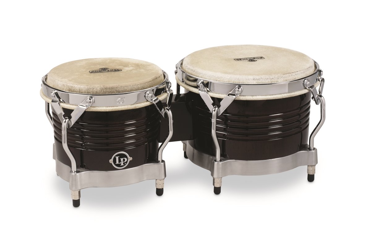 LP Matador Wood Bongos, 7 1/4" and 8 5/8", Dark Br