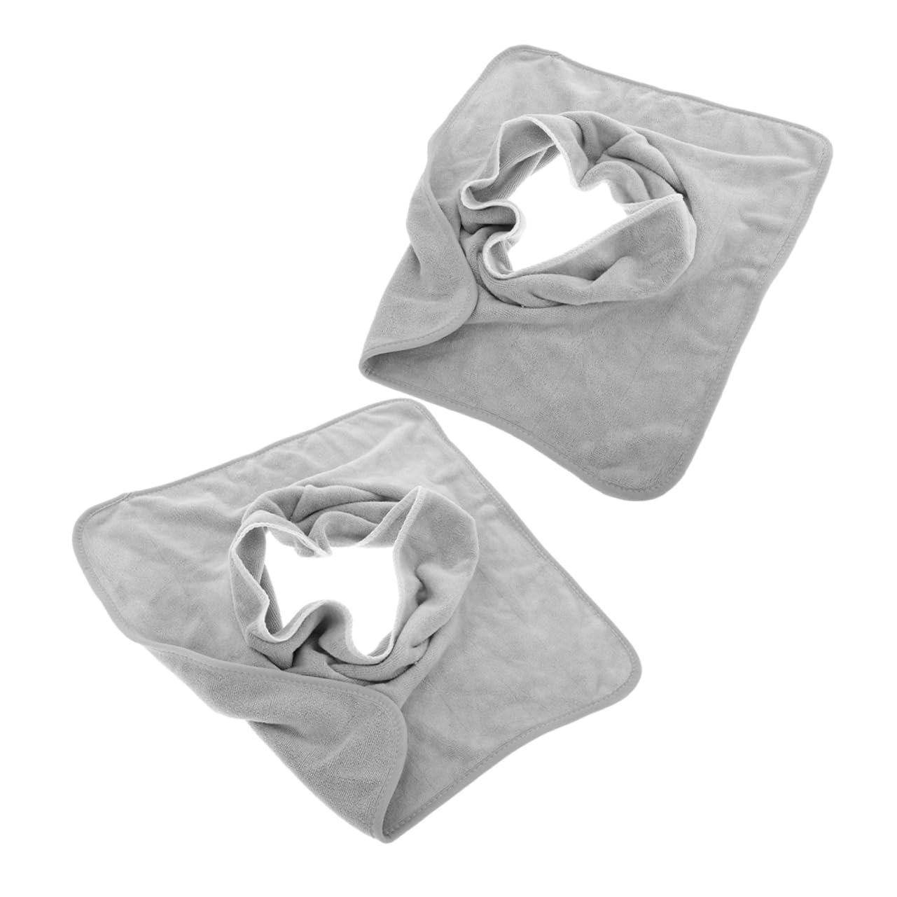 Baluue Massage Table Bed Cover with Hole 2pcs Flannel Face Towels for Salon Spa Facial Massage