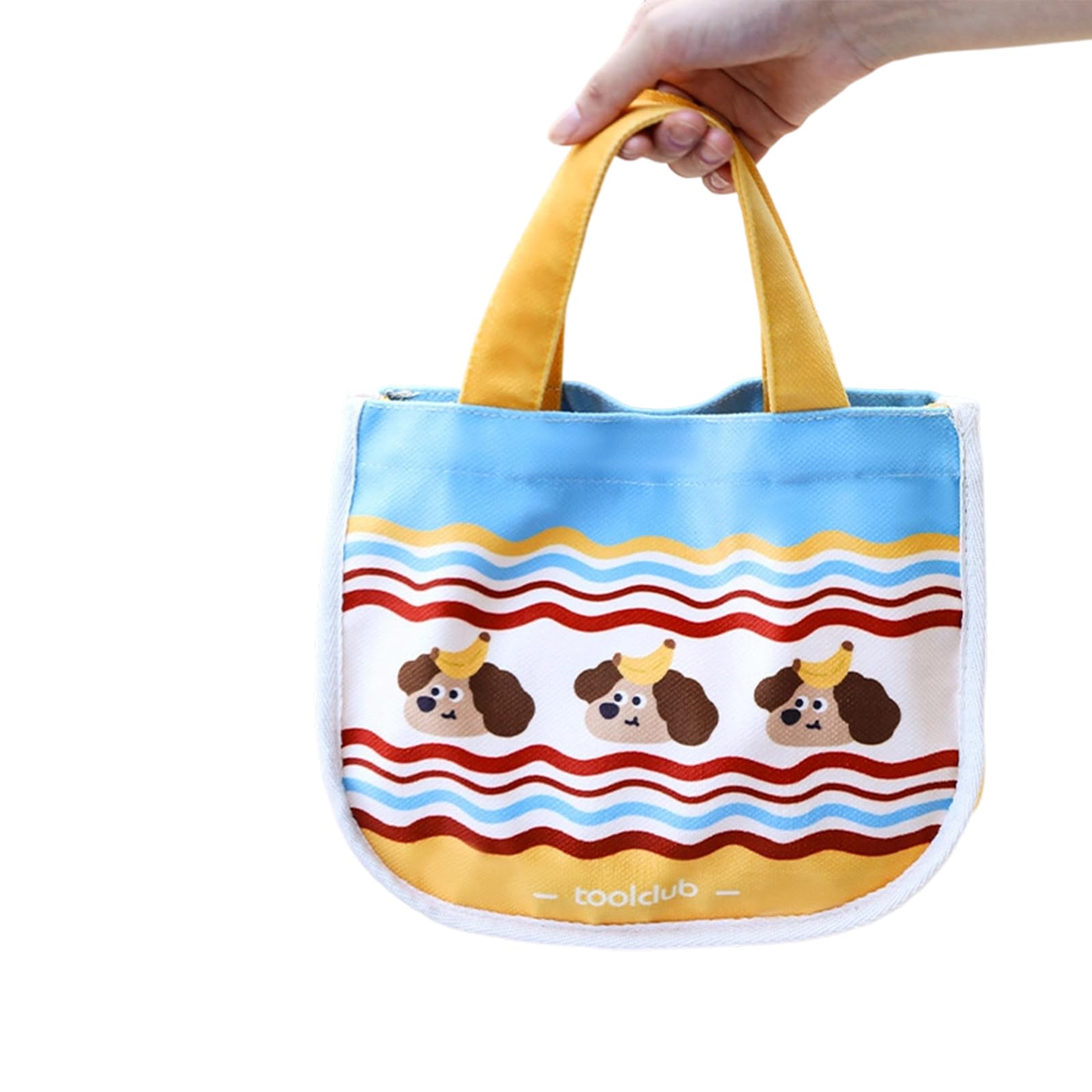 Tsophreniq Large Capacity Insulated Lunch Bag with Cartoon Design for School Thermal Cartoon Insulated Portable