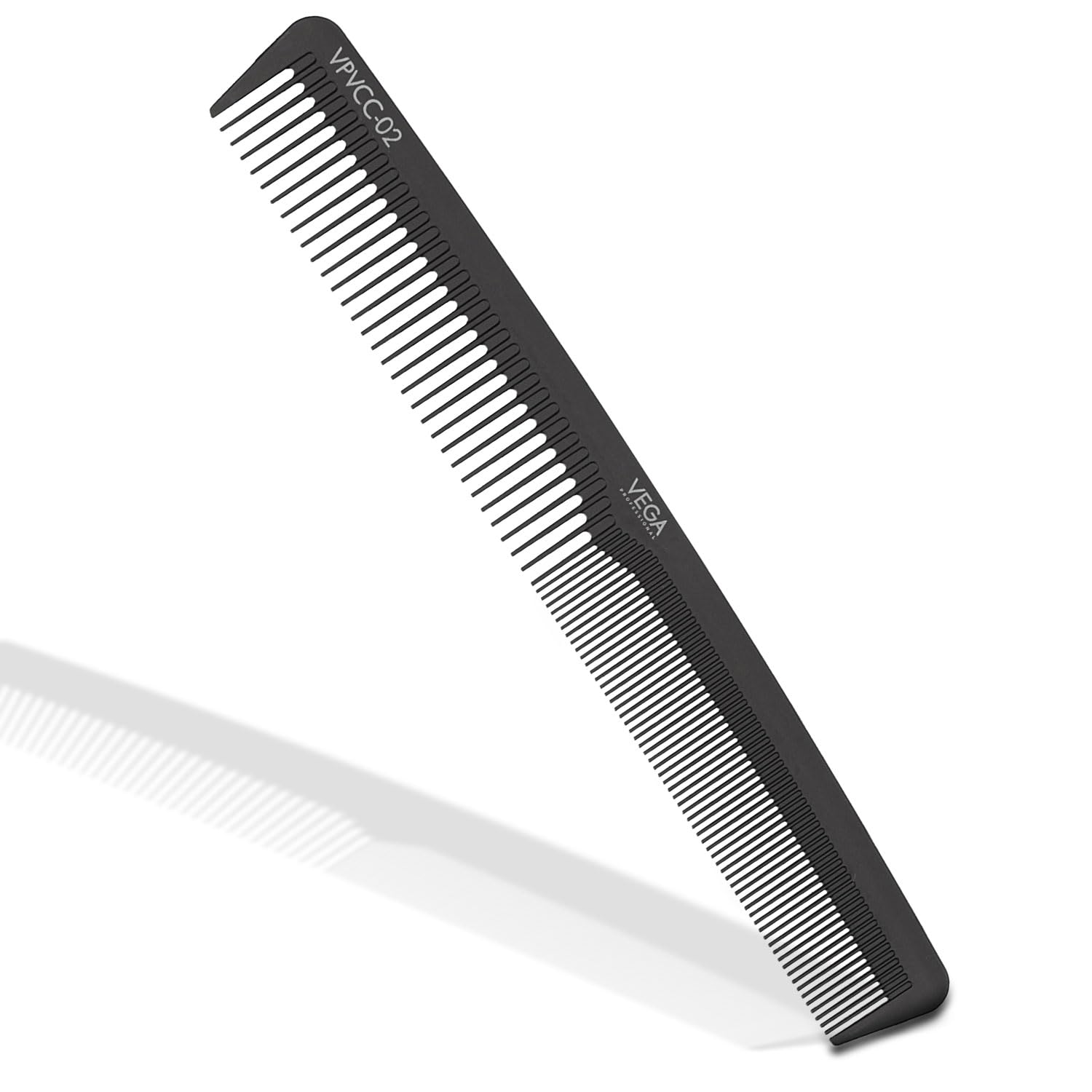 VEGA PROFESSIONAL Cutting Comb 6.75" (Carbon Anti-Static Black Line Hair Comb), (VPVCC-02)-picture-37