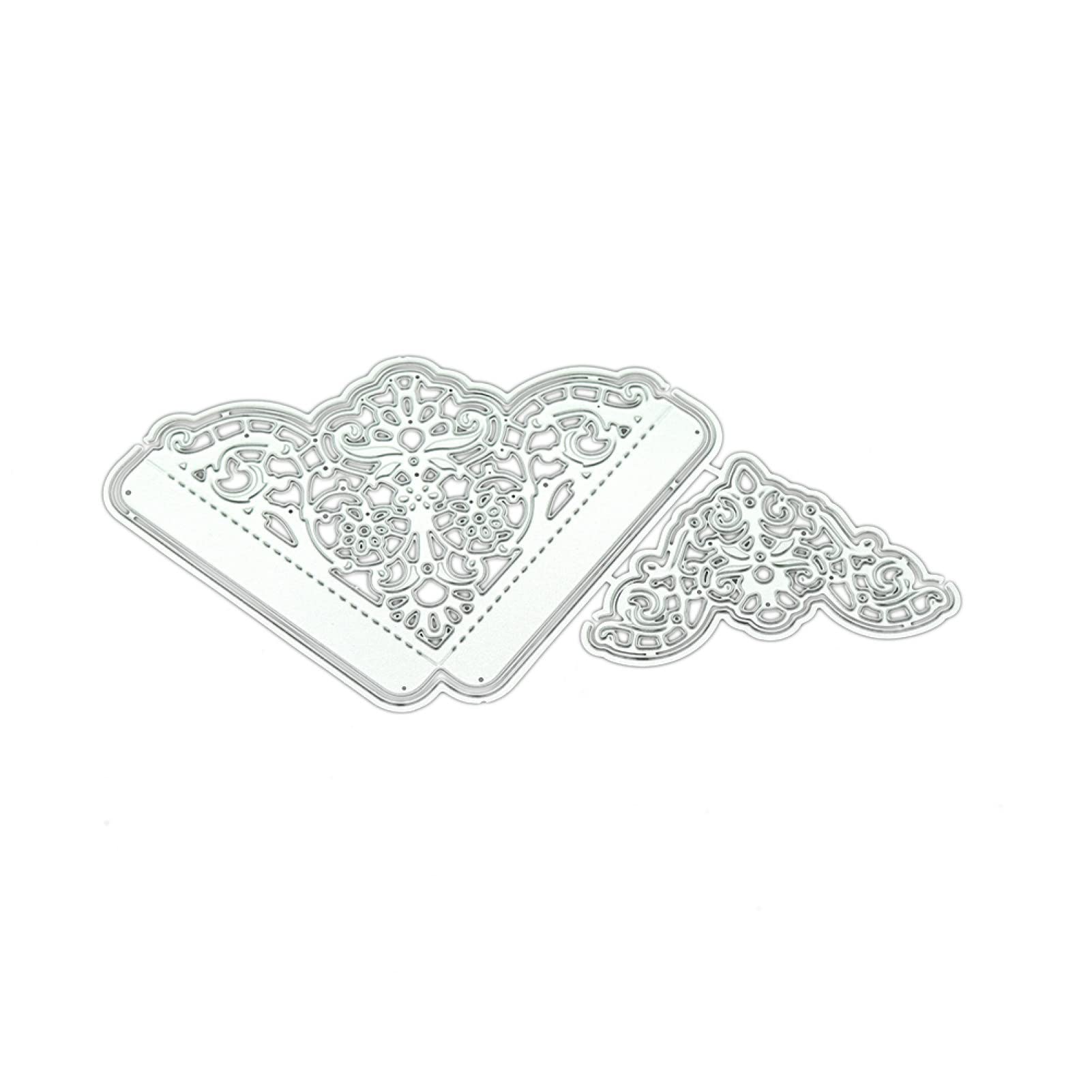 Fustelle Metalliche Per Scrapbooking | Cornice Rettangolare In Pizzo | Toumett