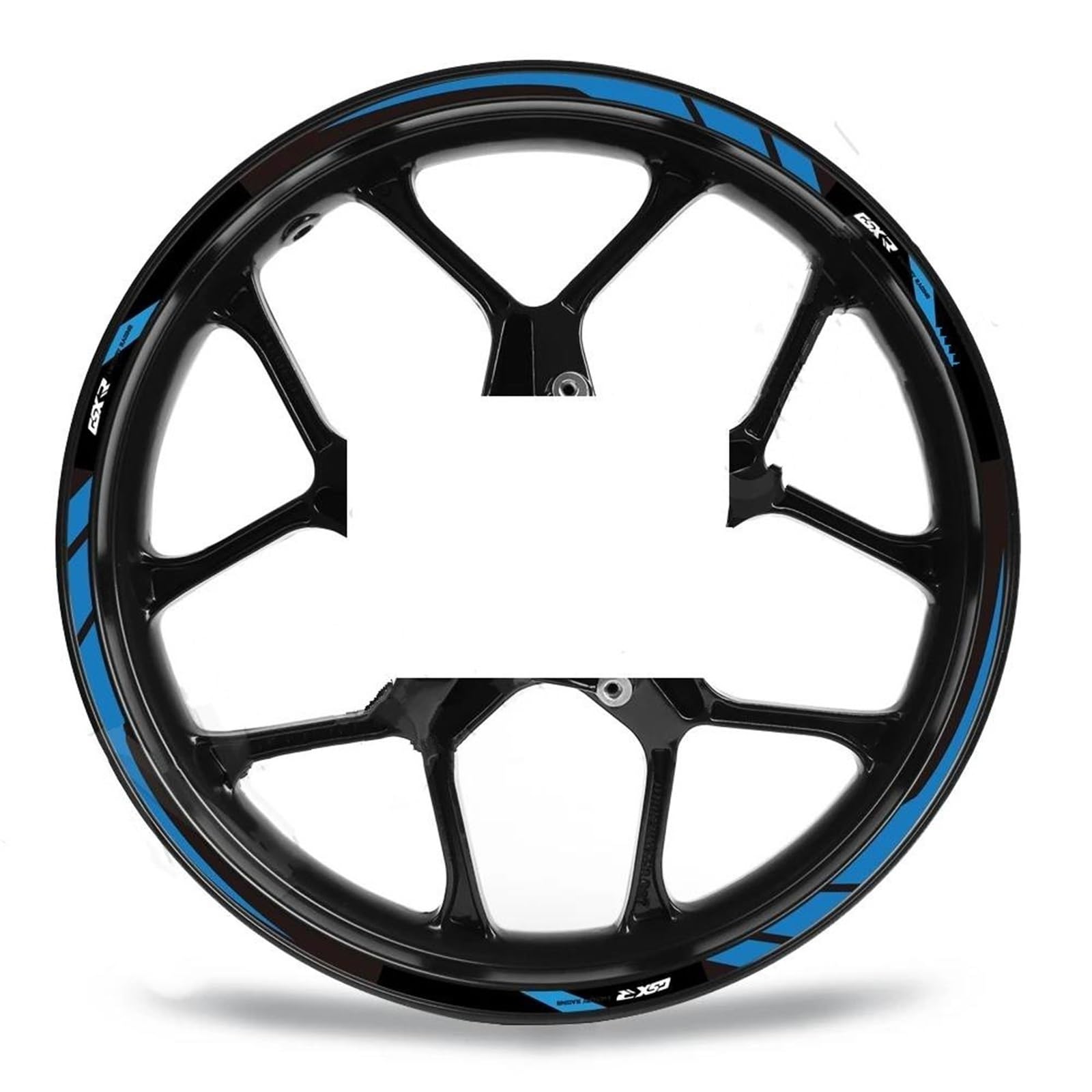 Stickers Motorcycle Wheel Stickers Reflective for GSXR 600 750 1000 150 GSX-R K1 K3 K4 K5 K6 K7(Blu)
