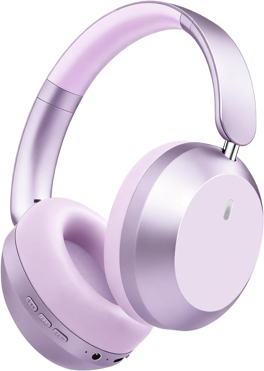 Wentronic Y05 Bluetooth Headphones Wireless Over Ear Noise Cancelling with Microphone 48 Hours Playtime, High Sound Quality Foldable Soft Earpads Earphones for Travel-Purple not tested