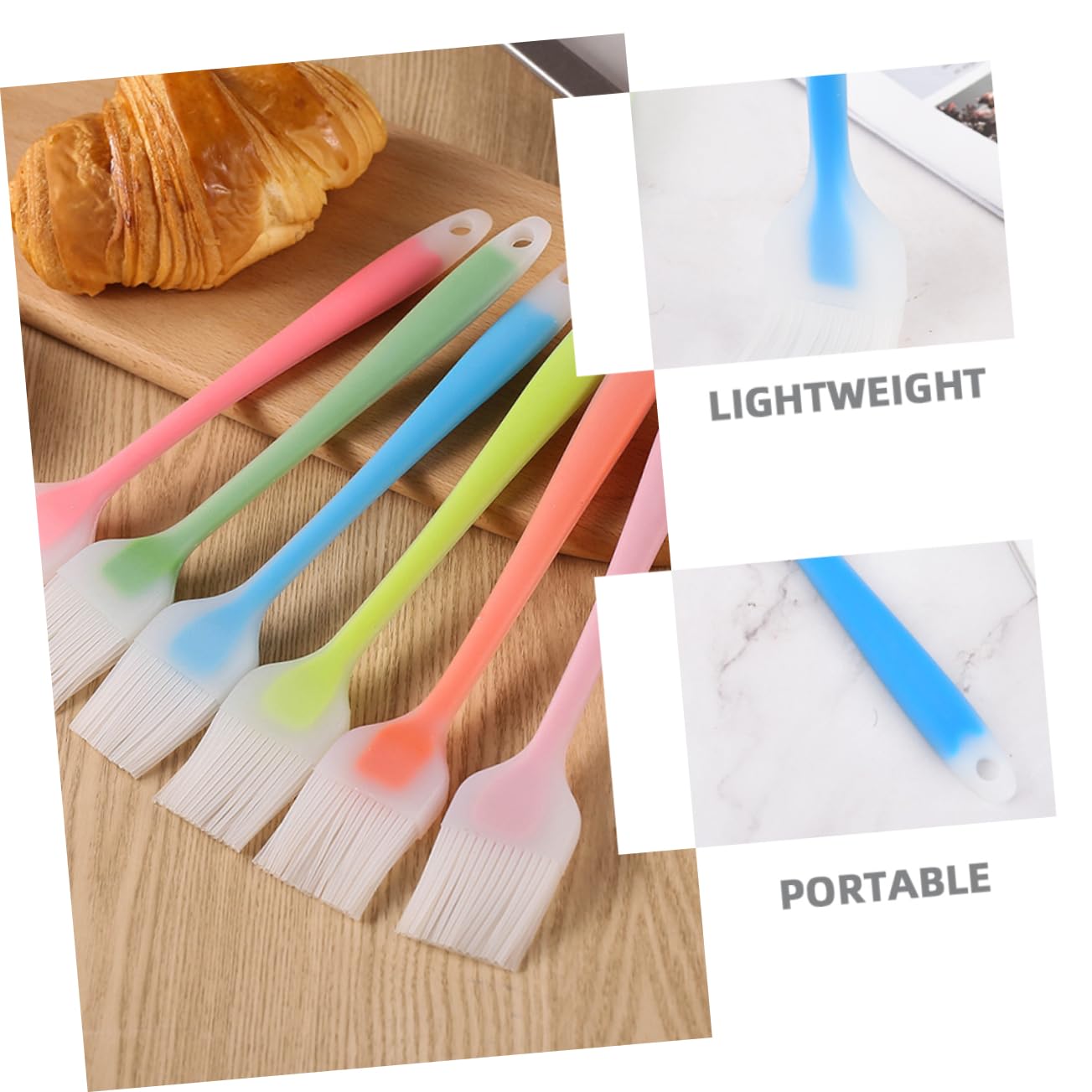 5 Sätze Silikon Grillpinsel Geschirrpinsel Barbecuepinsel Bäckerpinsel Zum Bestreichen Von Backteig Küchenpinsel Zum Herstellen Von Gebäck Pinsel Zum Kochen 4 Stücke * 5