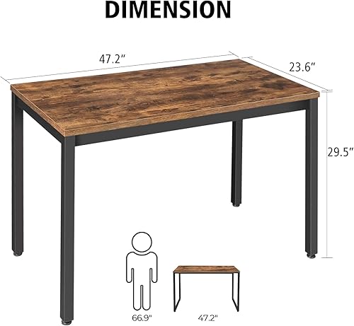 Miniatura 3 de Zanzio Escritorio de oficina, escritorio de oficina en casa, escritorio de estilo simple para oficina en casa, estudio de escritura, escritorio de