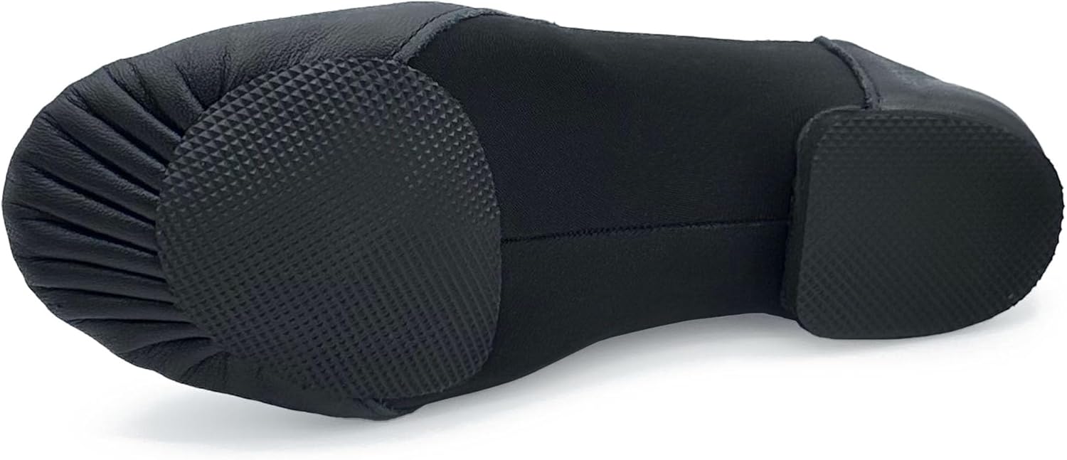 So Danca Jazz Leather Shoe with Arch Hugging Neoprene - JZ43 Java