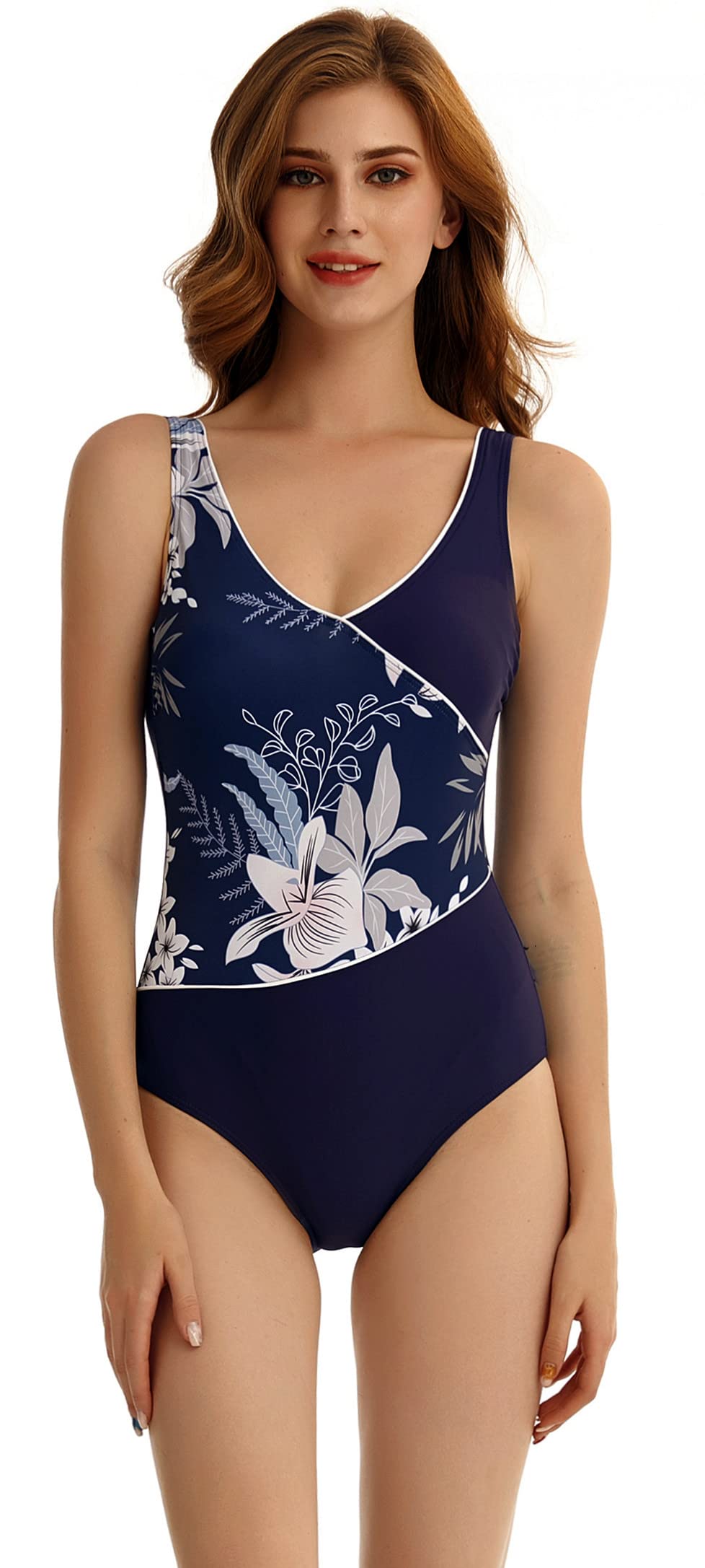 BaJooruly Bañador de Mujer Deportiva Traje de baño Sexy Entrenamiento de bañador Deportivo Control Abdominal Adelgazamiento bañador