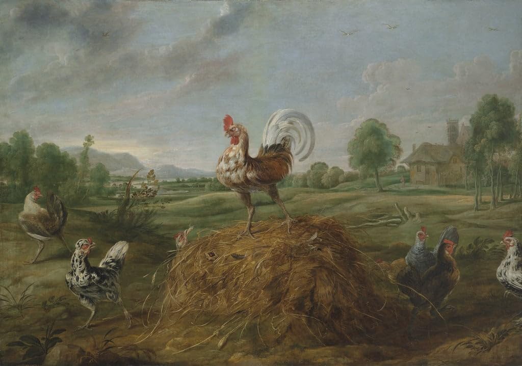 Tableau le coq et la perle Frans Snyders poster chic 60x90cm - 5