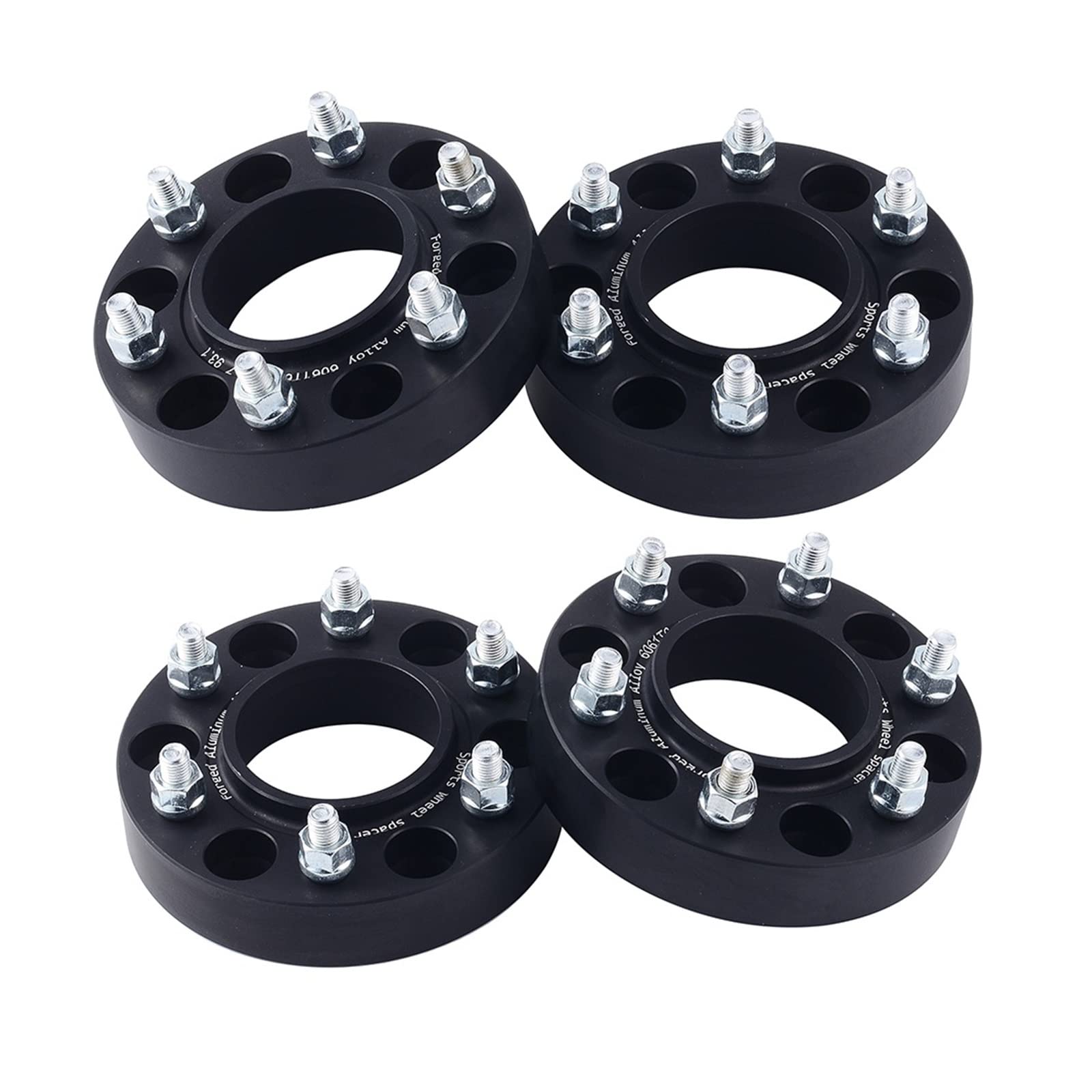 Joints Moyeu Roue Élargis Adaptateur D'entretoise De Roue De Voiture Alésage Central 93.1MM PCD 6x139.7 M12x1.5 Moyeu Centré 6 Pattes 4 Pièces/Ensemble