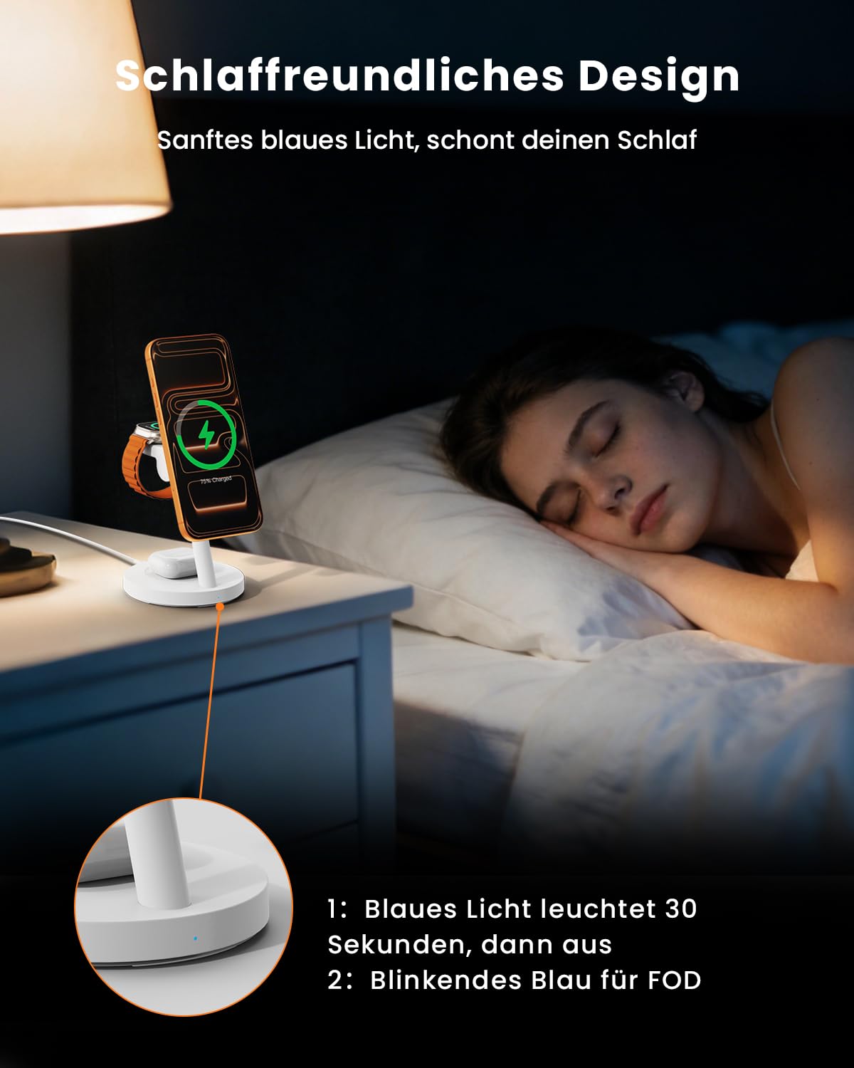 JoyGeek - Caricabatterie wireless Qi2.2, 25 W, 4 in 1, stazione di ricarica rapida magnetica per S26/S25 Ultra/Z Fold Flip7, Watch 8 Ultra/7/6/5 & Buds 4/3 Pro, alimentatore di rete da 45 W incluso