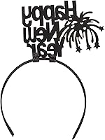 Vista 2 de 2024 Happy New Year Headband, Glitter Headwear Party Decorations, One Size Fits Most