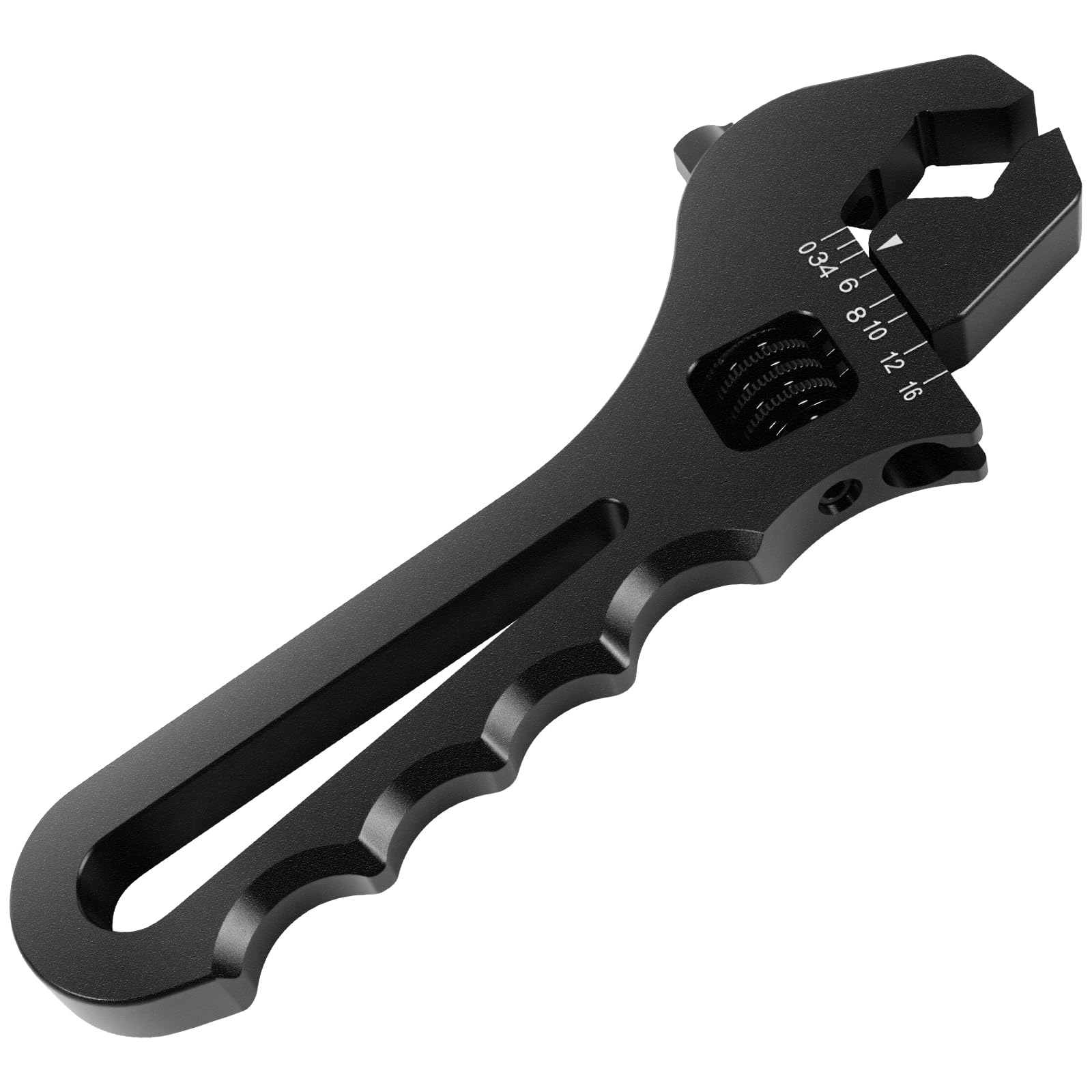 Photo 1 of DikTalk AN Fitting Hose Wrench 3AN-16AN Black Aluminum Adjustable, Non-Scratch Jaw for Fuel Line