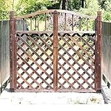 LVLDAWA Gartentore Im Freien, Freistehender Trennzaun Aus Holz Dekorative Trenntür Für Den Haushof Im Freien, Anpassbare Größe (Farbe : Braun, Größe : 70x100cm)