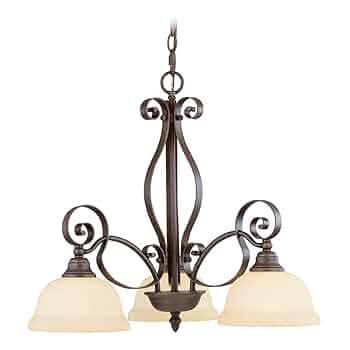 かず Livex Lighting 6168マンチェスター3ライトペンダント、 6168-58 1