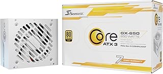 Seasonic Core V2 GX-650 ATX3 White 80PLUS GOLD 650W ATX 3 & PCIe 5対応 フルモジュラー ホワイト 7年保証 SRP-CGX651-A5A32SF-WH