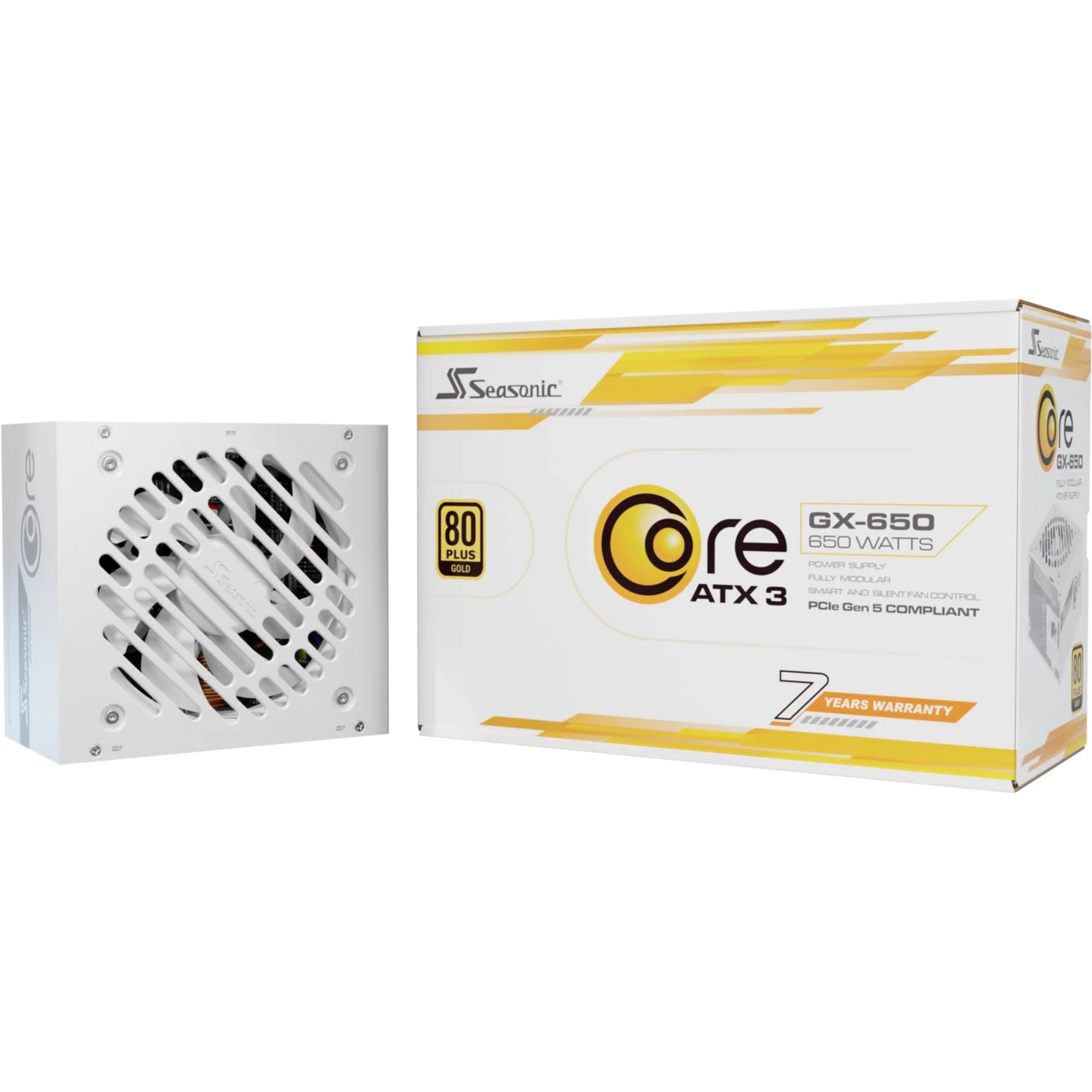 Amazon | Seasonic Core V2 GX-650 ATX3 White 80PLUS GOLD 650W ATX 3